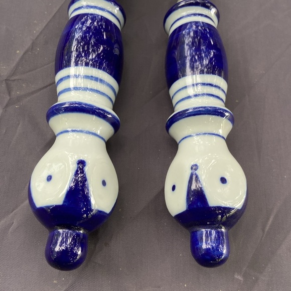 Rosenthal Rostfrei Siena Grill Blue Carving Knife & Fork Set Germany Wiinblad - Picture 3 of 7